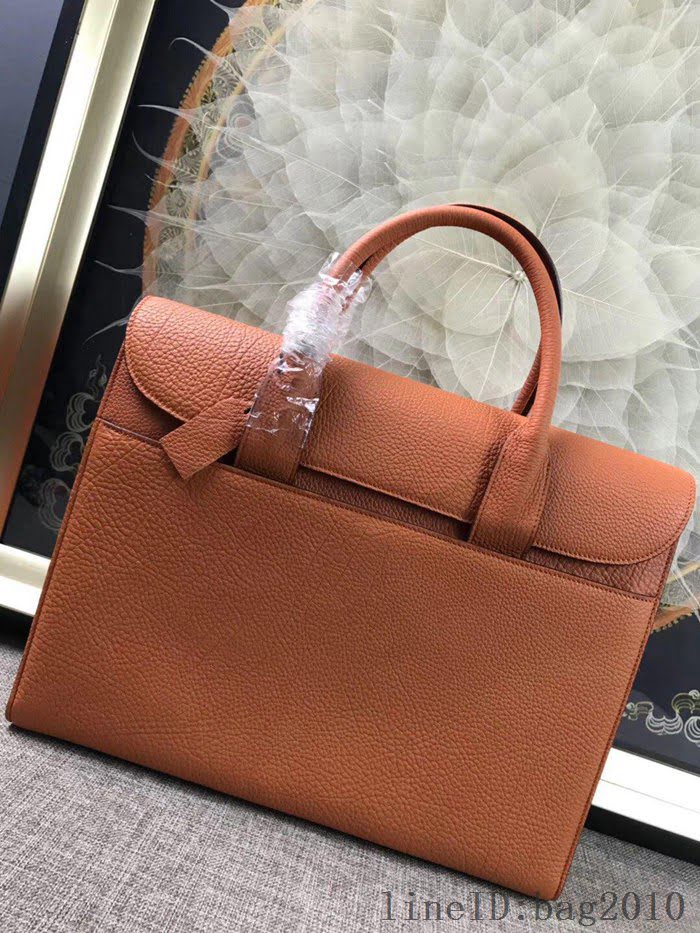 愛馬仕HERMES 男包 公事包 德國進口togo牛皮 頂級316純鋼五金 男士手提包  tdher1365